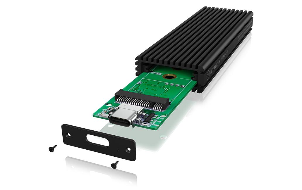 ICY BOX IB-1816M-C31 – 1-Schacht M.2 SSD-Gehäuse – für M.2 (M-Key), PCIe/NVMe, Längen 30–80 mm