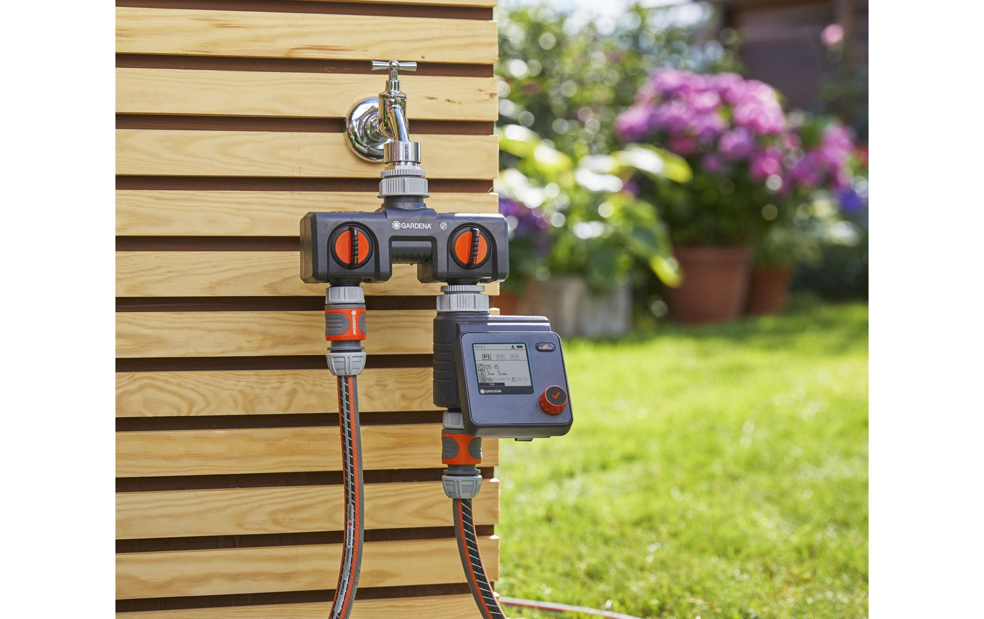 Gardena Controller – Batteriebetrieb, 26,5 mm Anschluss, 12 bar, 180 min – für Sprinkleranlage – Anthrazit