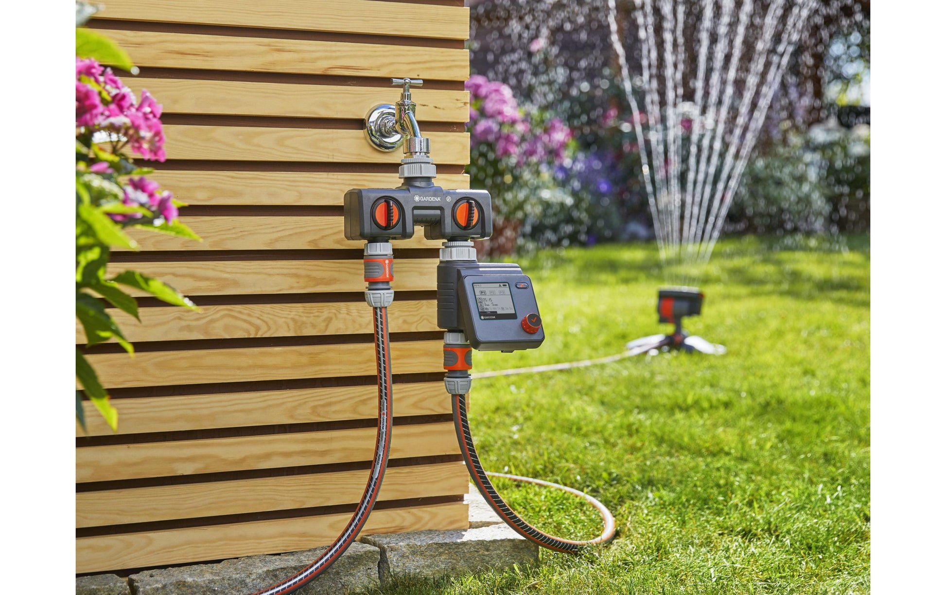 Gardena Controller – Batteriebetrieb, 26,5 mm Anschluss, 12 bar, 180 min – für Sprinkleranlage – Anthrazit