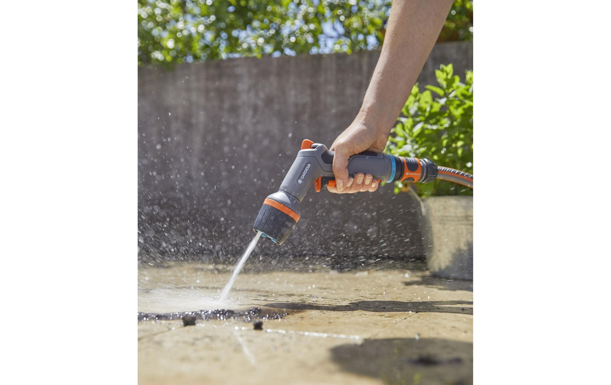 Gardena Wassersprühpistole Comfort Cleaning Düse EcoPulse 18304-20 – schwarz, grau, orange – 1 Stk.
