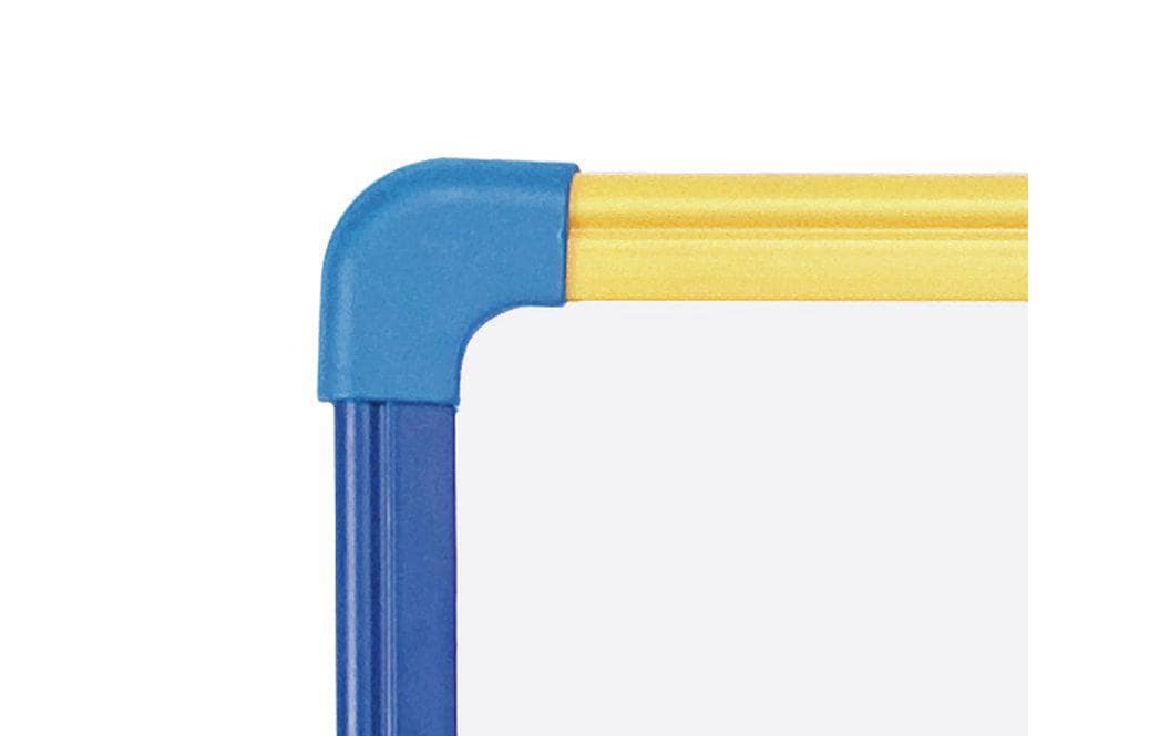 Bi-Office Whiteboard – 60 × 90 cm, Emaille, Kunststoffrahmen, Wandmontage, inkl. Stiftablage – 1-teilig