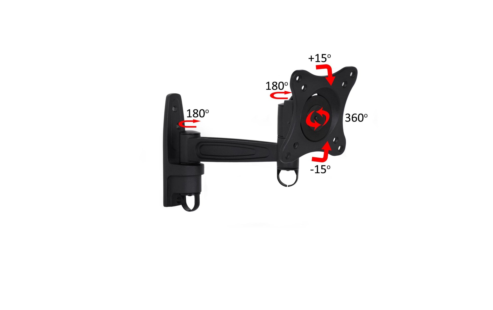 Multibrackets 32 – Wandhalterung, schwenkbar, für 30", VESA 200×200, bis 15 kg, schwarz