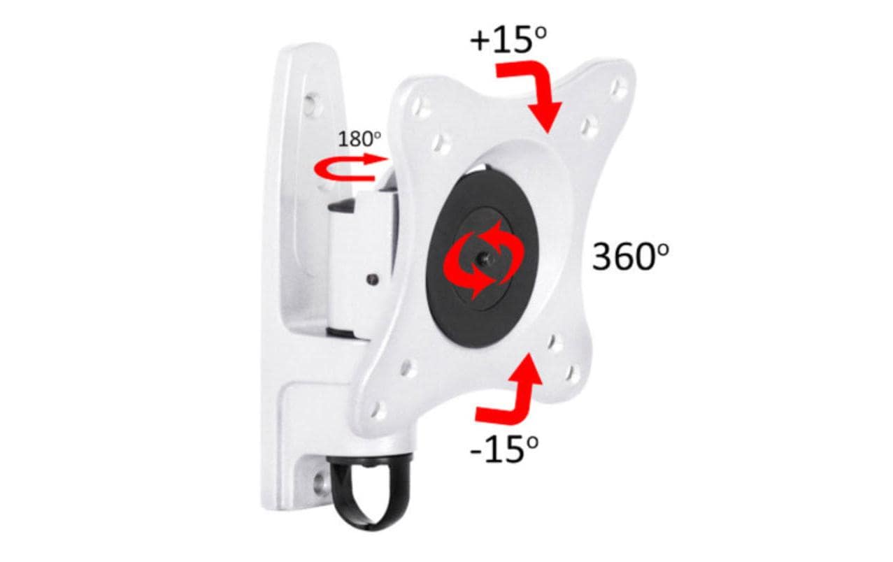 Multibrackets MB-32 – Wandhalterung, drehbar, für 26", VESA 100×100, bis 15 kg, Weiss
