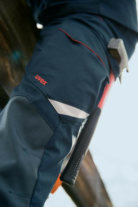 Uvex Cargohose – Erwachsene, 65 % Polyester/35 % Baumwolle, Nachtblau