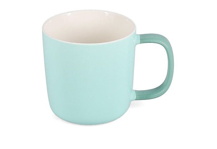 ONA Universaltasse Mae – 370 ml, Ø 9 cm, Porzellan, Türkis, spülmaschinenfest, mikrowellengeeignet