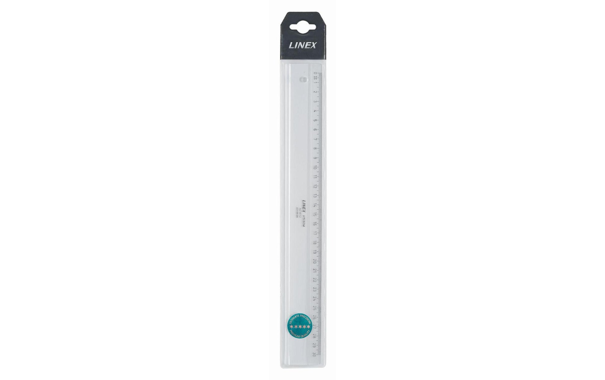 Linex Wandtafel-Lineal 30 cm – Acryl, transparent