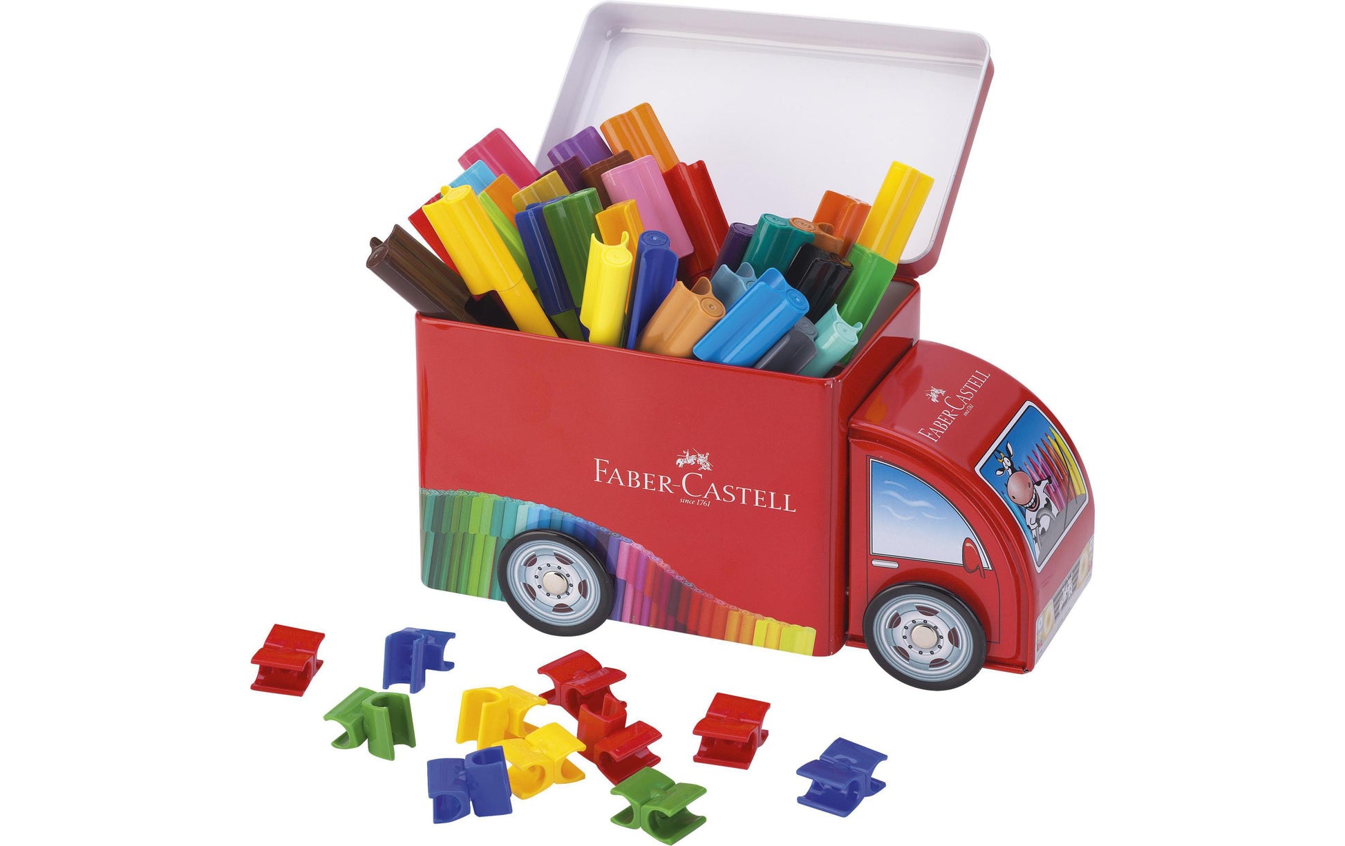 Faber-Castell CONNECTOR PEN Filzstift – 2,0 mm, wasserbasiert, auswaschbar, 33 Farben