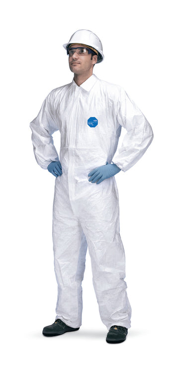DuPont Tyvek – Schutzanzug Tyvek 500 Industry – XXL, 1 Stück – Weiss, Tyvek-Spinnvlies, Kategorie III
