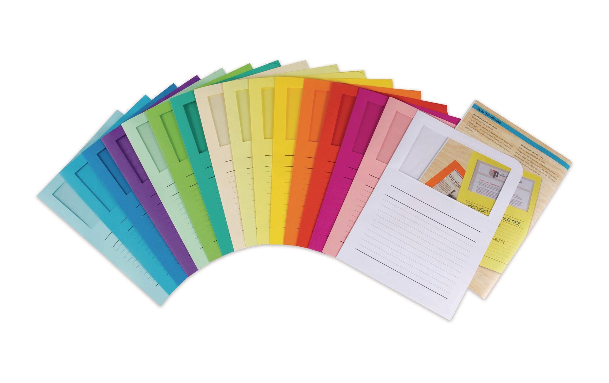 Elco Ordo Classico Sichtmappe A4 – Intensivrot, Papier, 10er-Pack