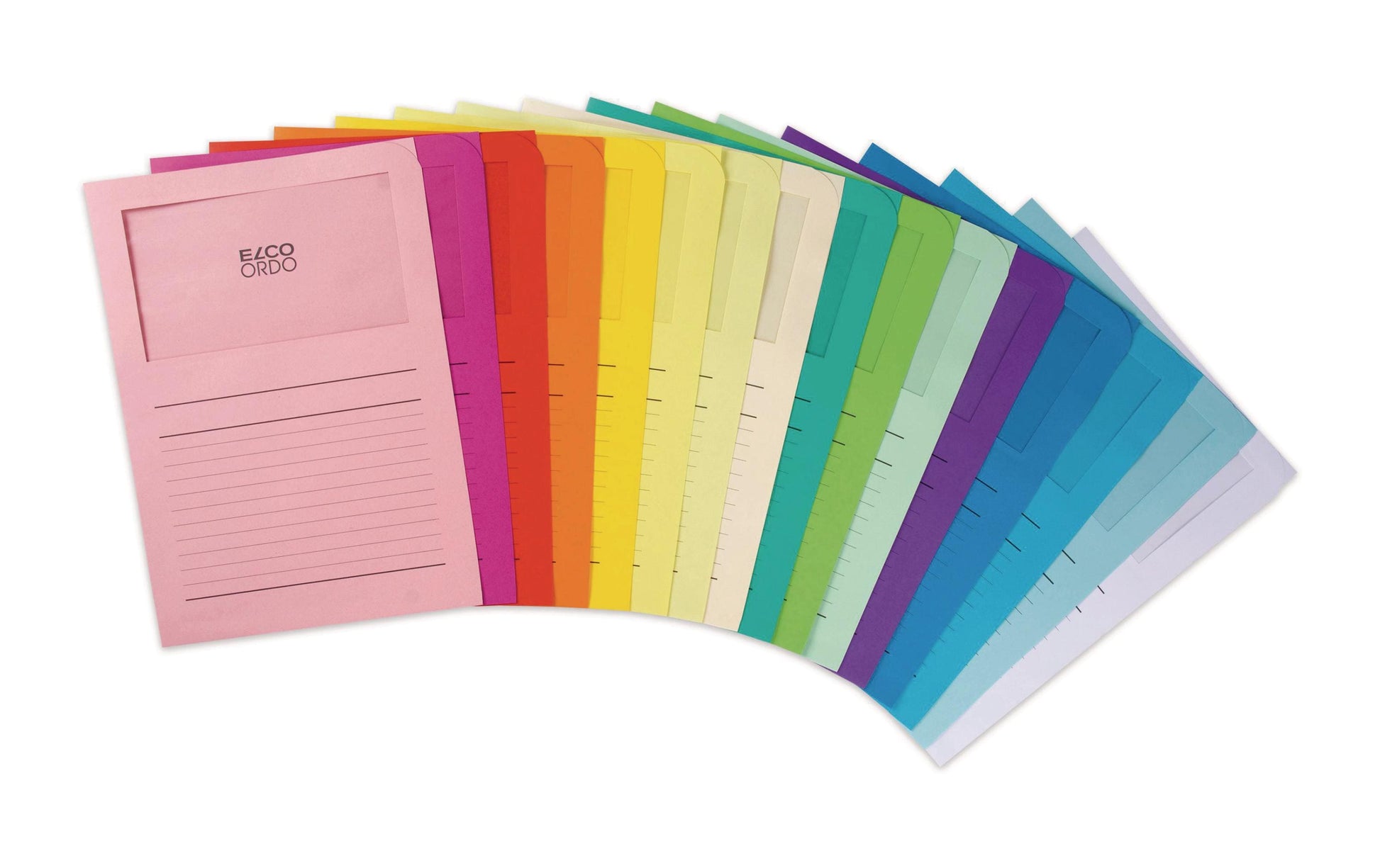 Elco Sichtmappe A4 – Weiss, Papier, Beschriftungsvordruck, 10er-Pack