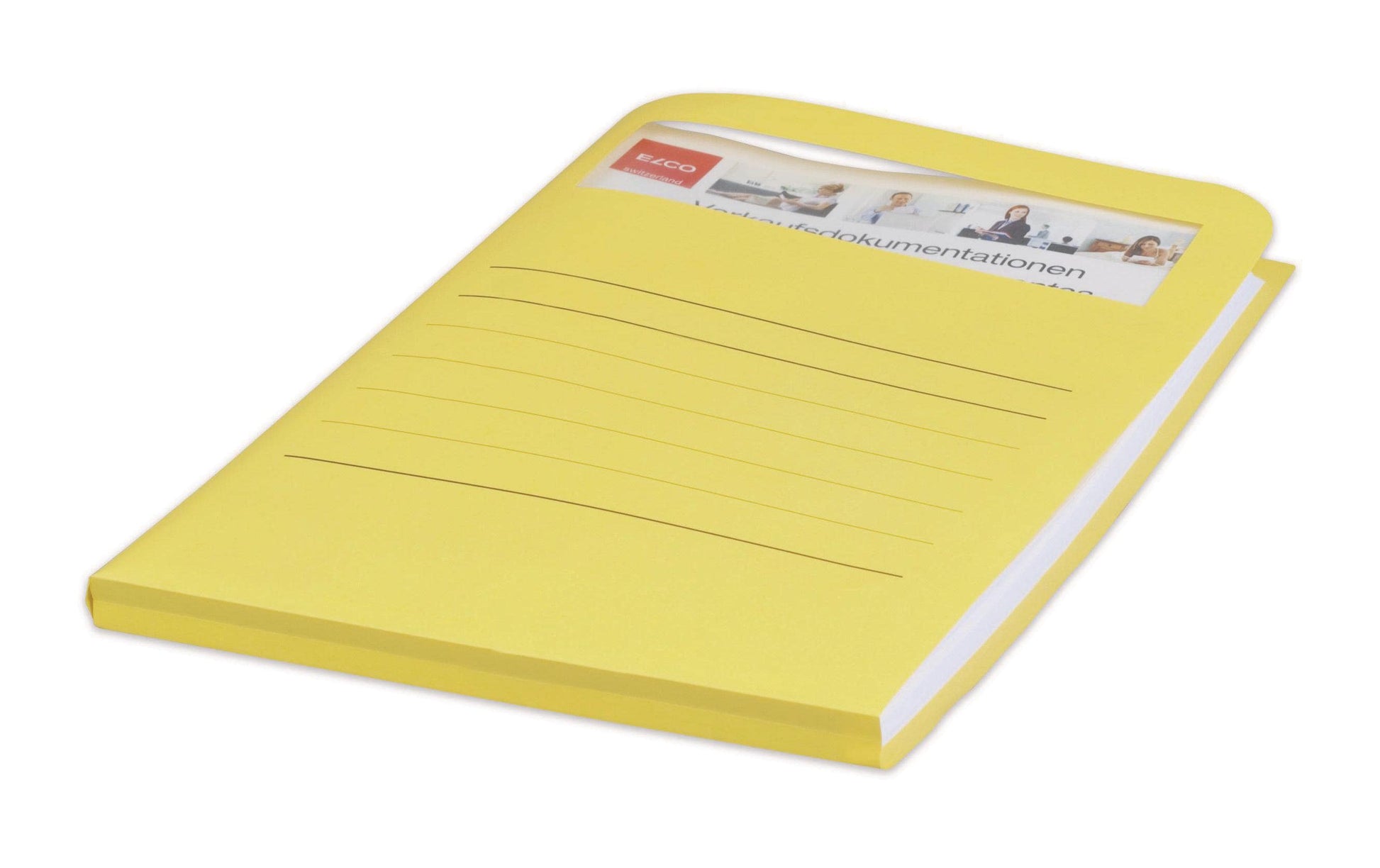 Elco Ordo Volumino Sichtmappe A4 – weiss, Papier, Sichtfenster, Beschriftungsvordruck, 50er-Pack