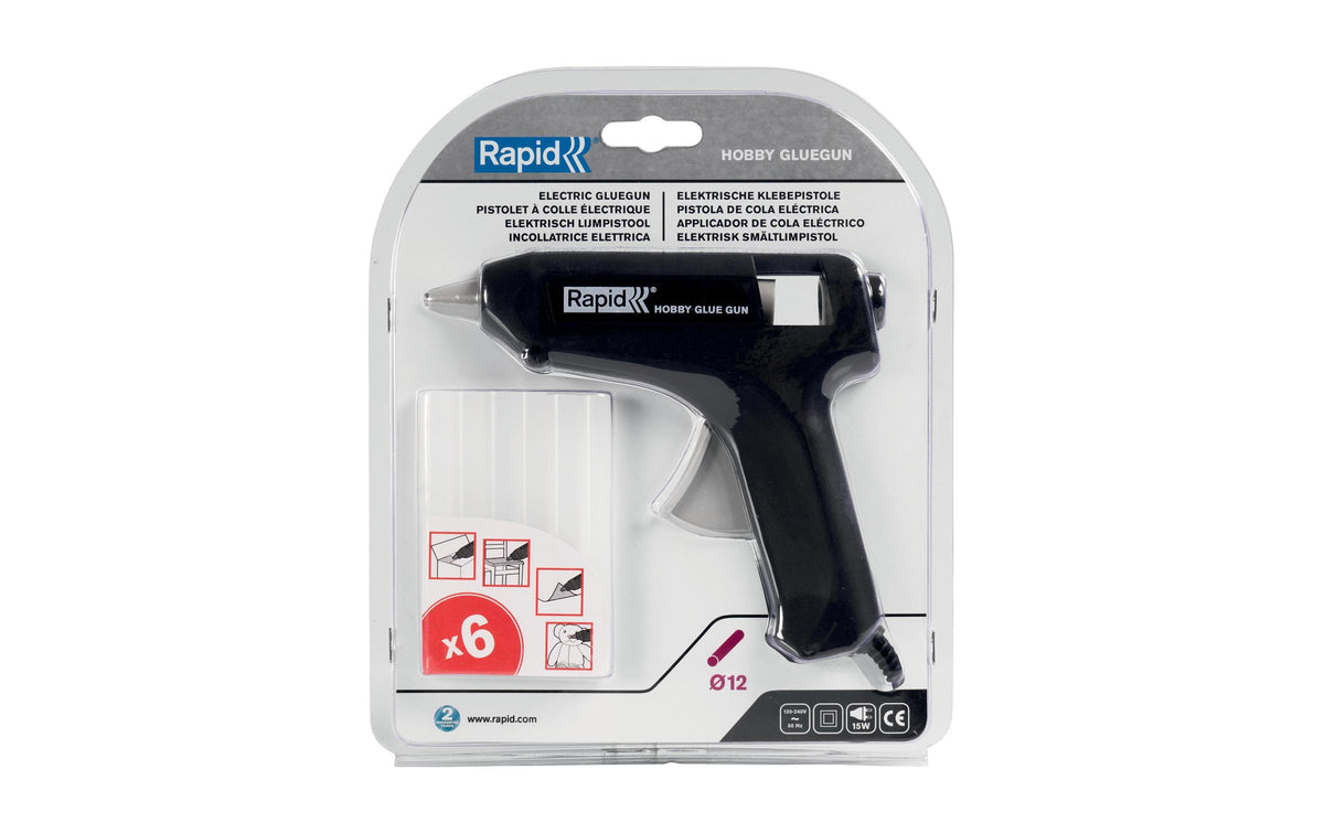 Rapid Hobby Heissklebepistole – Ø 12 mm – inkl. 6 Klebesticks
