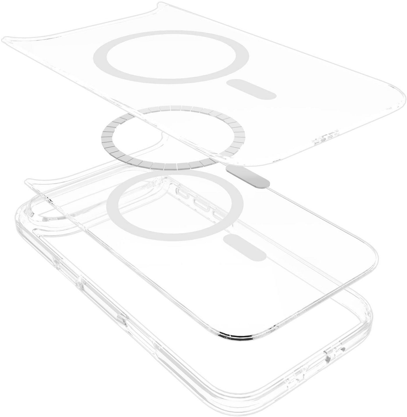 eSTUFF INFINITE OSLO Backcover – für Apple iPhone 17 Air, MagSafe, PC+TPU, Transparent, bis 2 m Sturzsicherheit