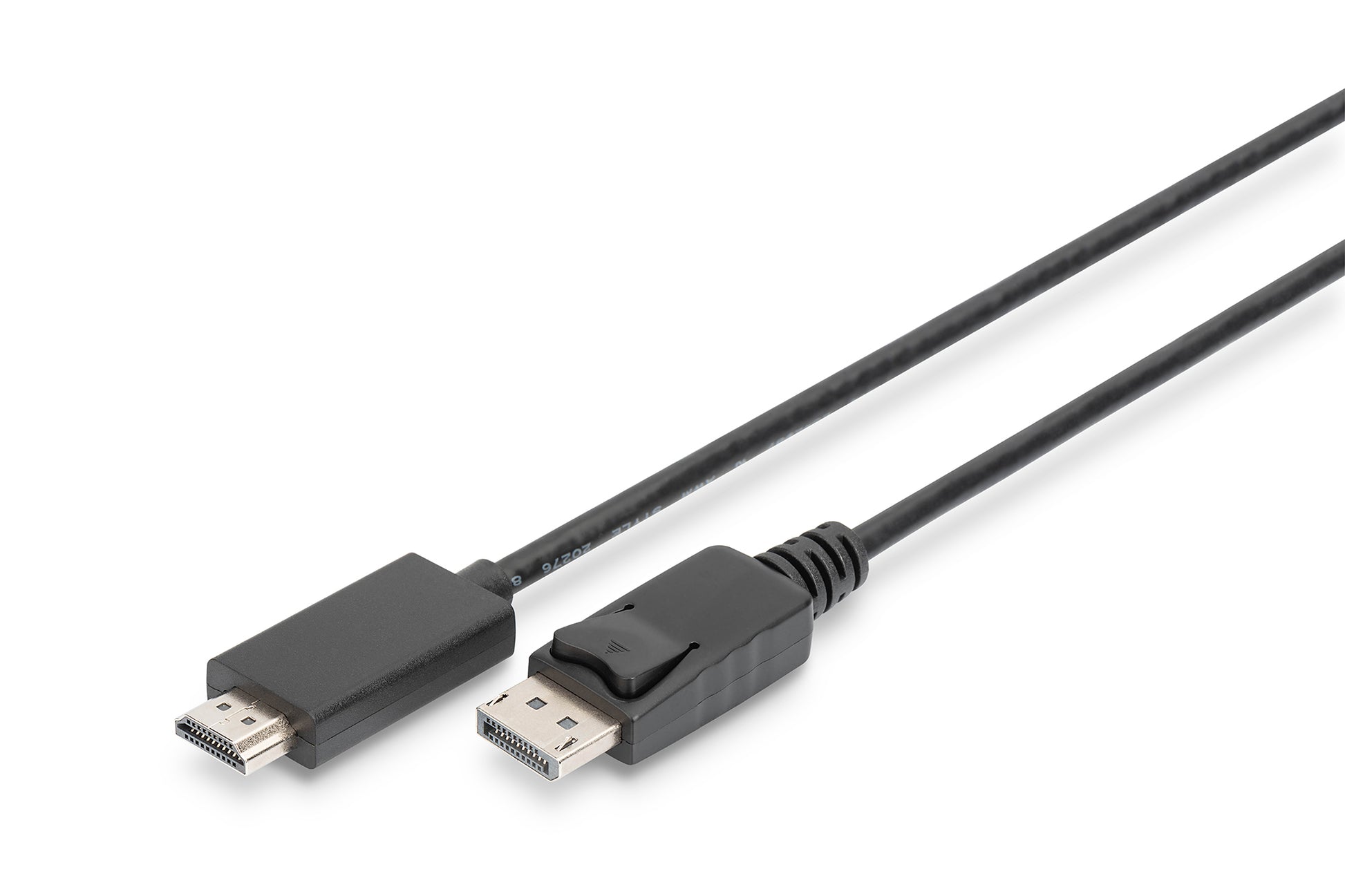 Digitus DisplayPort (Stecker) auf HDMI (Typ A) (Stecker) Adapter, DP 1.2, HDMI 2.0, 4K@60 Hz, 3 m