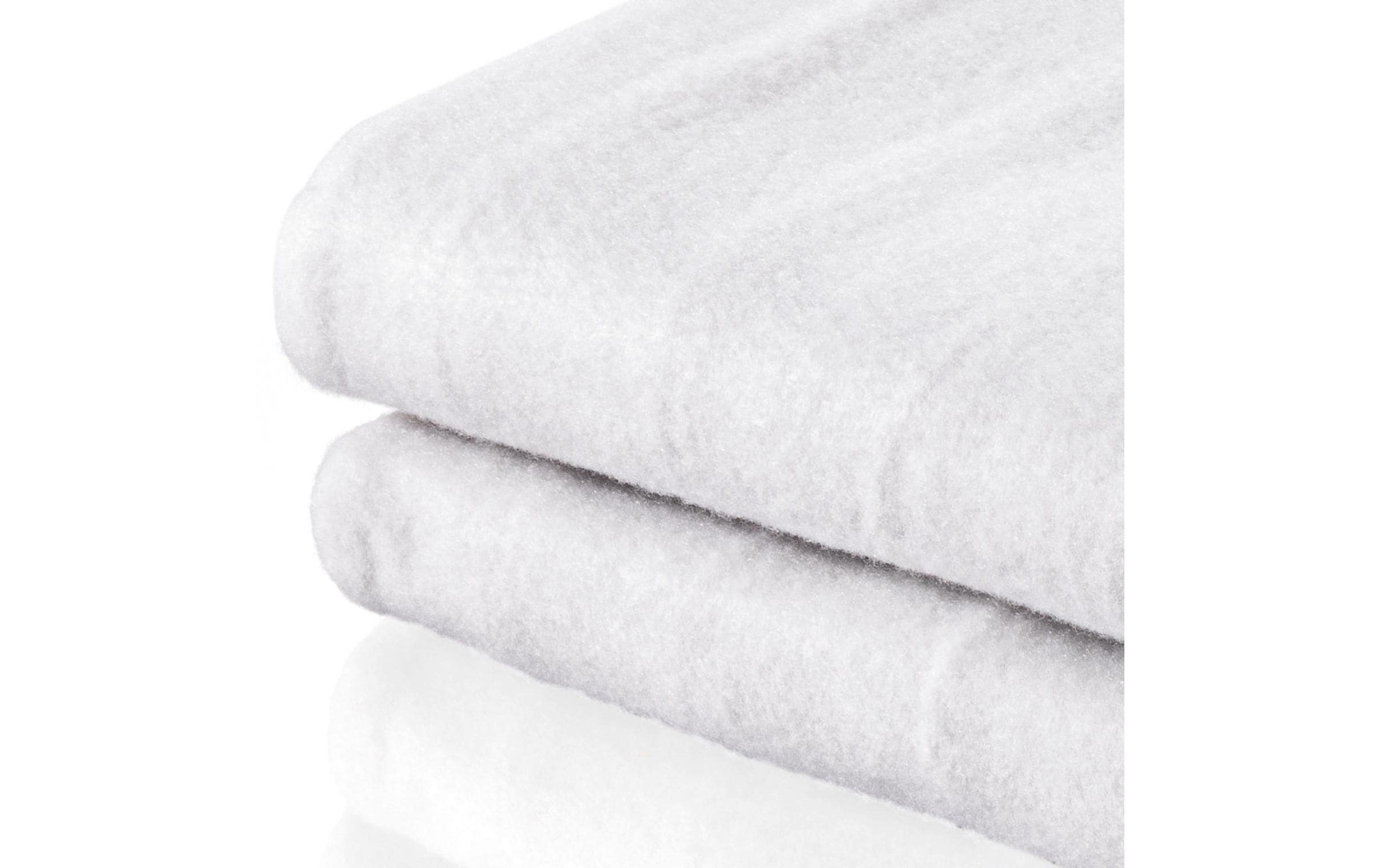 Tristar Wohndecke – 140 × 160 cm, Recyceltes Polyester, Weiss