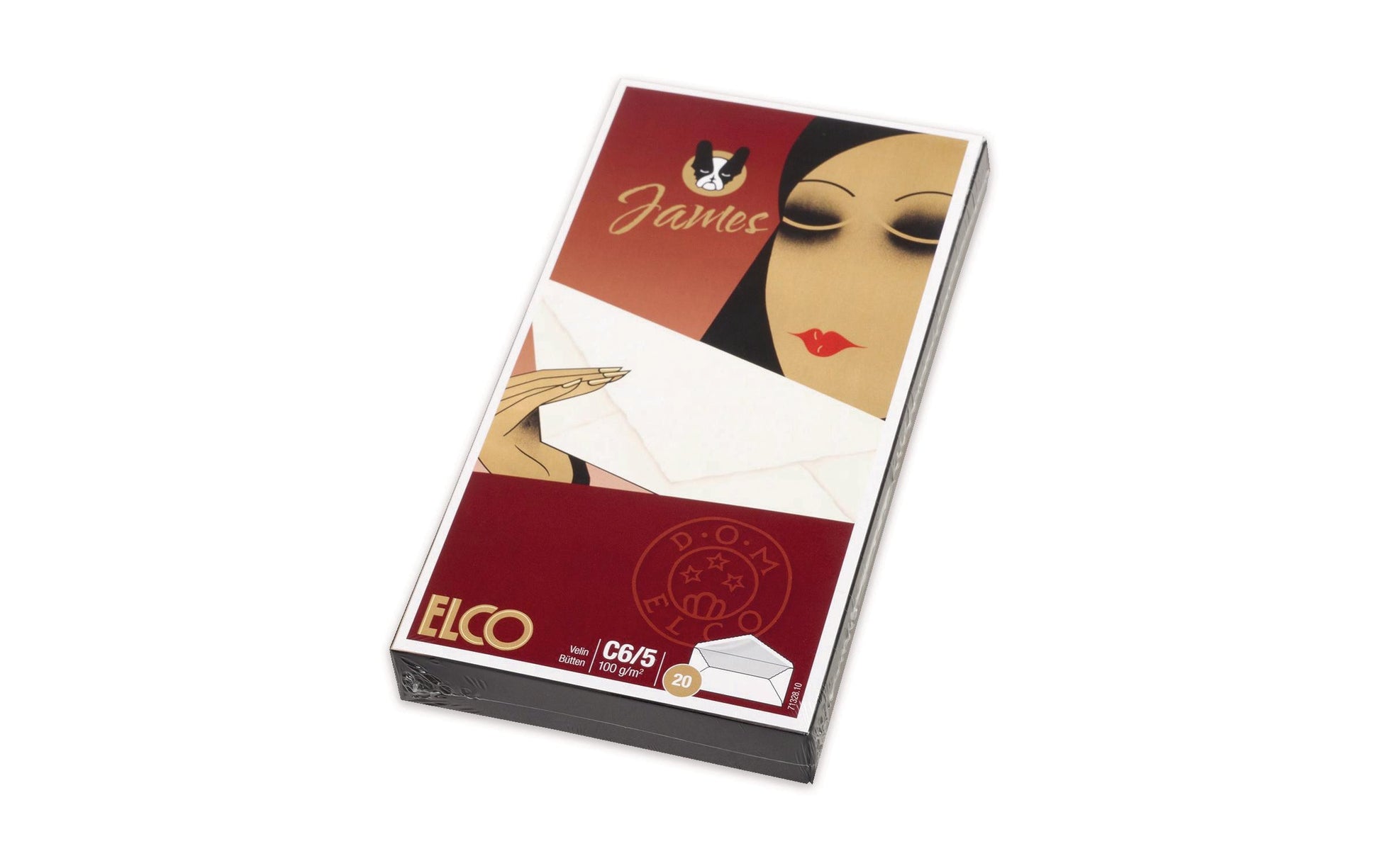 Elco Couvert C5/6, ohne Fenster, gummiert, weiss, 100 g/m² – 20 Stk.