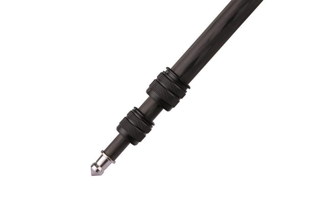Dörr Slim Hopper Carbonstativ – bis 137 cm – 2,5 kg – Kugelkopf, 1/4" – Schwarz