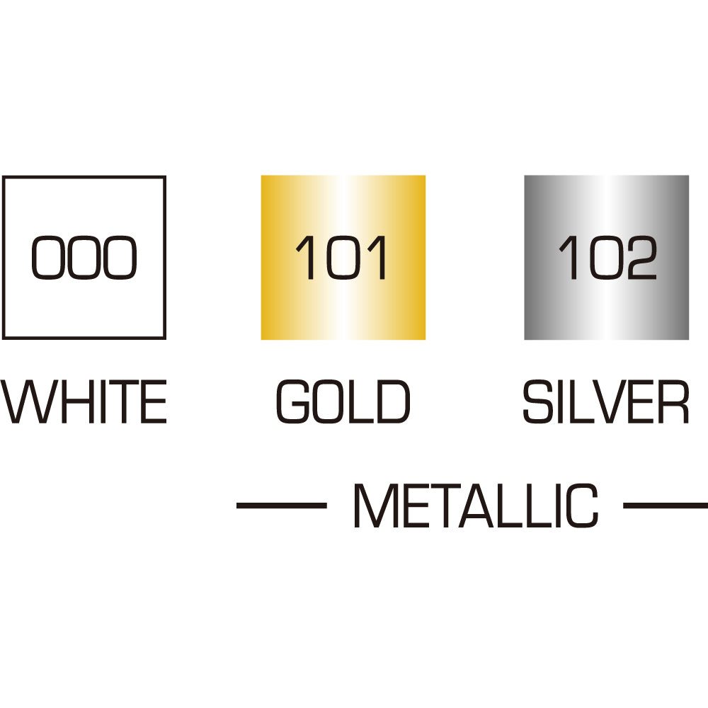 ZIG Posterman Biggie 50 Kreidemarker – Rund 50 mm – 3er-Set, Gold/Silber/Weiss