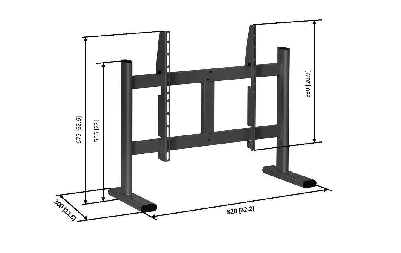 Vogel's Vogels 6VO PB050B – Displayständer, bis 55", VESA 200×100, bis 50 kg, schwarz