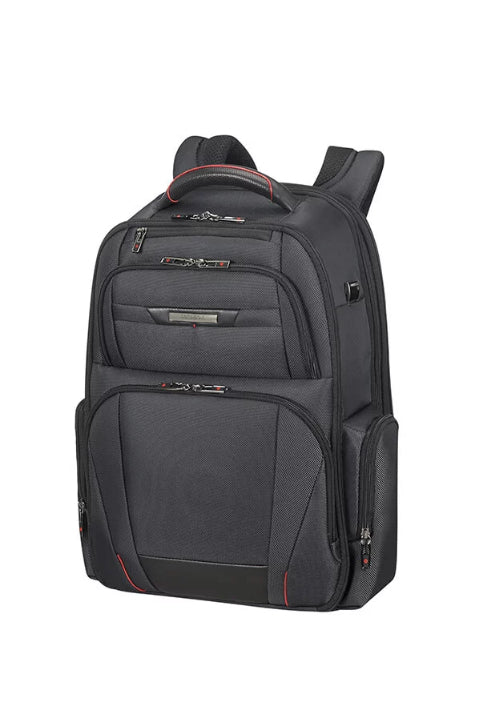 Samsonite Pro-DLX 5 3V Notebook-Rucksack – 29/34 l, RFID-Fach, Aufsteckfunktion, Nylon, Schwarz