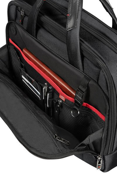 Samsonite Pro-DLX 5 Notebook-Tasche – 24,5/31 l, RFID-Fach, Aufsteckfunktion, Nylon, Schwarz