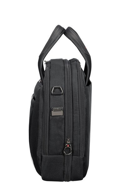 Samsonite Pro-DLX 5 Notebook-Tasche – 17/23 l, RFID-Fach, Aufsteckfunktion, Nylon, Schwarz