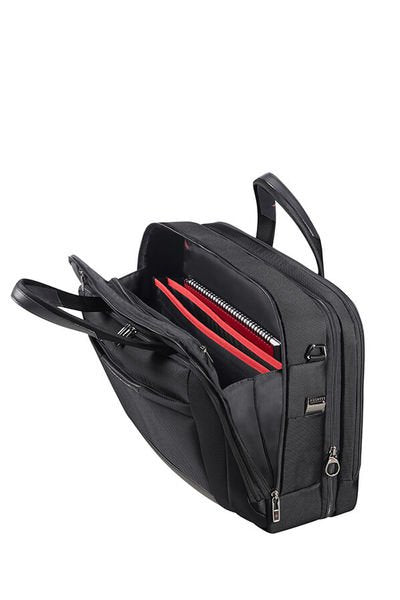 Samsonite Pro-DLX 5 Notebook-Tasche – 24,5/31 l, RFID-Fach, Aufsteckfunktion, Nylon, Schwarz
