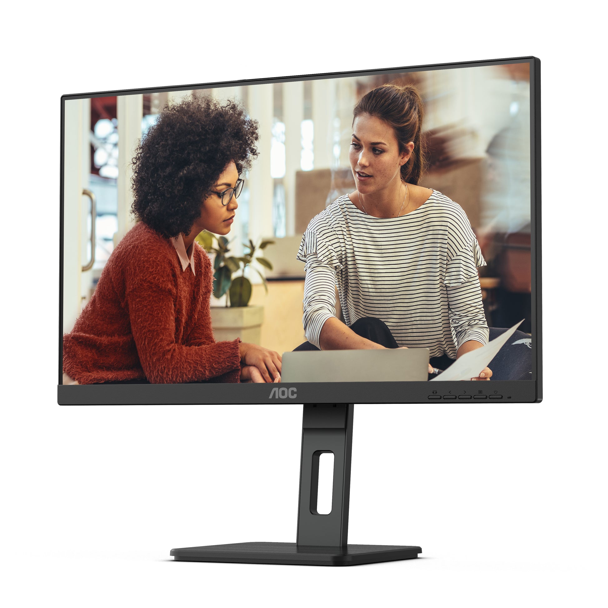 AOC Q27E3UMF – Monitor, 27", 2560 × 1440 (WQHD), VA, 75 Hz, 300 cd/m², VESA 100 × 100, Schwarz