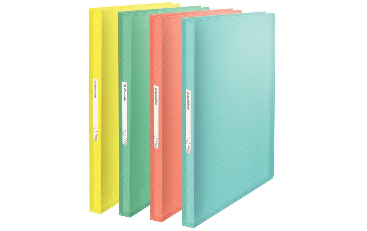 Esselte Colour'ICE Sichtbuch, für A4, 80 Blatt, selbstklebendes Rückenschild – Polypropylen (PP) – Blau