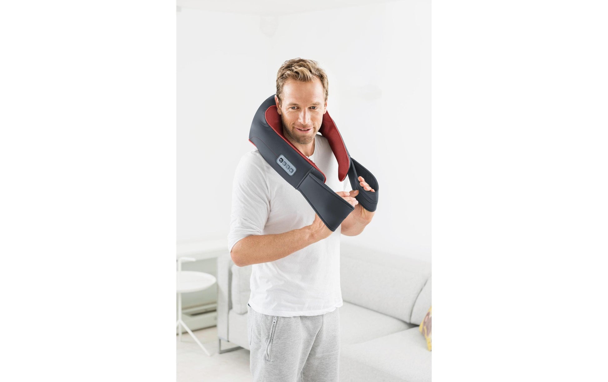 Beurer Nacken-Massagegerät – grau, MG151, Shiatsu, mit Wärmefunktion, 3 Stufen