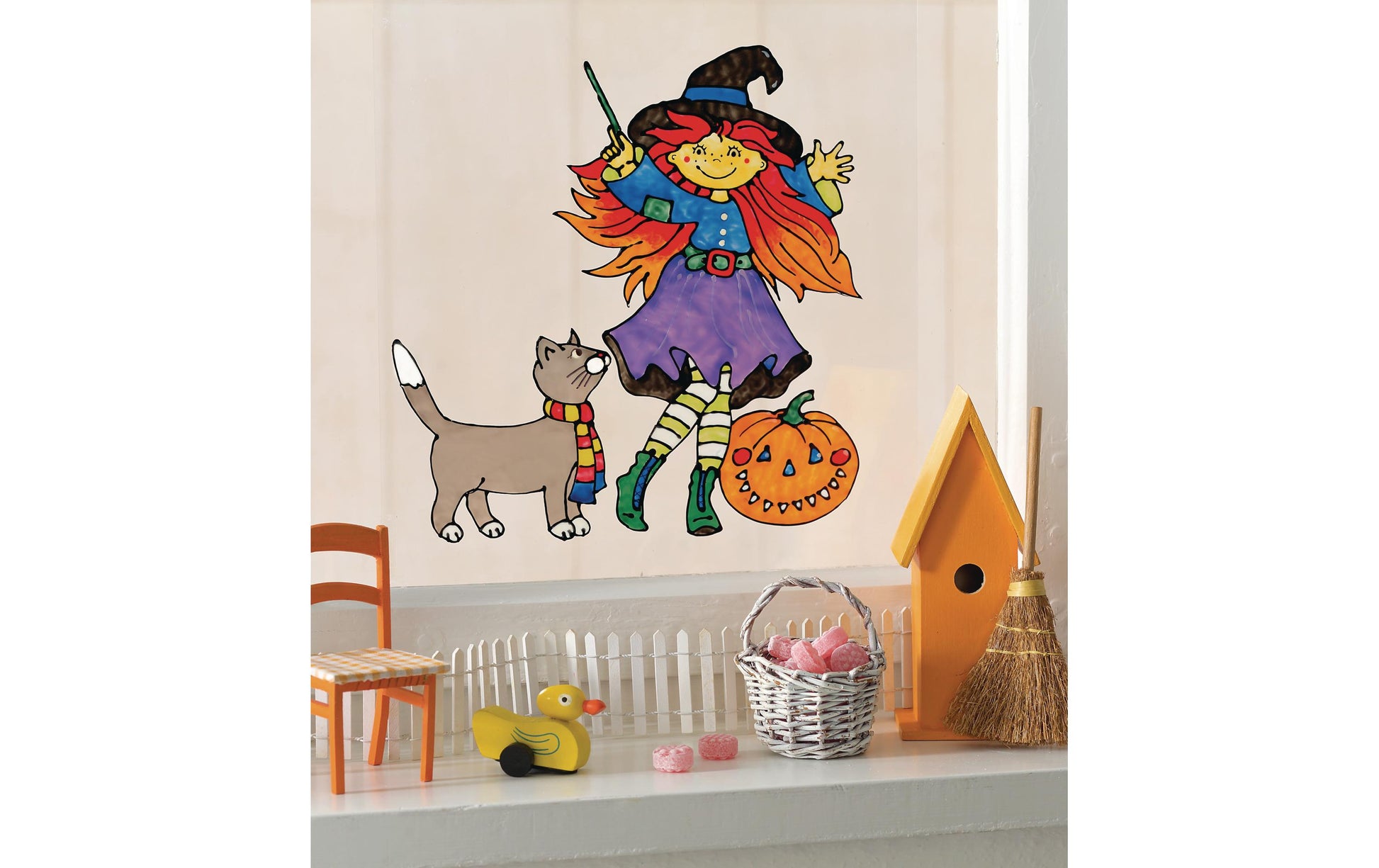 Marabu Fun & Fancy – Fenstermalfarbe – Weiss, 80 ml, für Glas & Porzellan