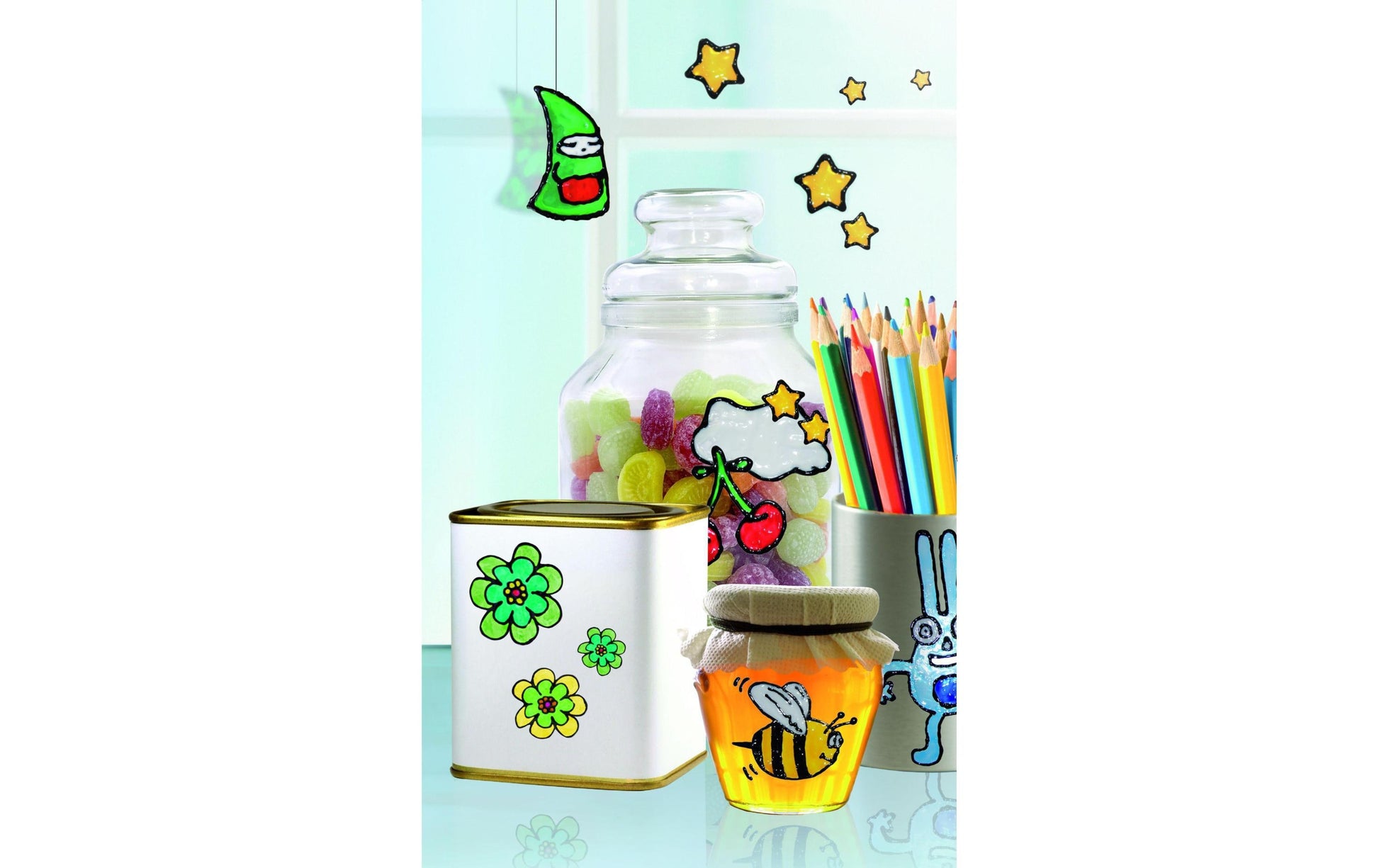Marabu Fun & Fancy – Fenstermalfarbe – Hellbraun, 80 ml, für Glas & Porzellan