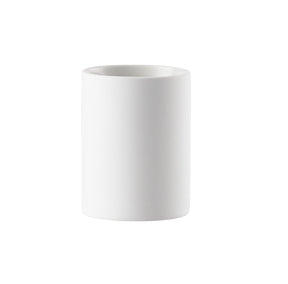 Zone Denmark Zahnbürstenhalter Karma – Ø7,6×10 cm, Steingut, Weiss