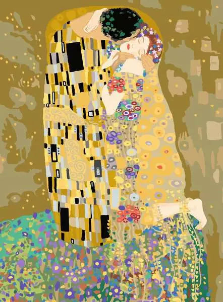 Ravensburger CreArt – Malen-nach-Zahlen-Set – The Kiss (Klimt) – ab 14 Jahren