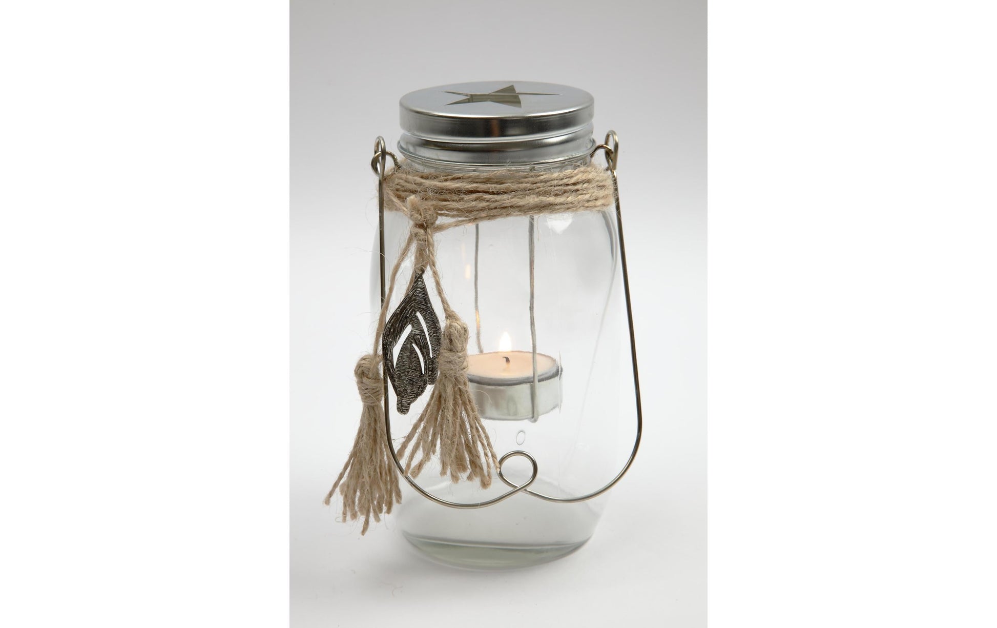 Creativ Company Kerzenglas – Glas, transparent – Ø 10 × 18 cm
