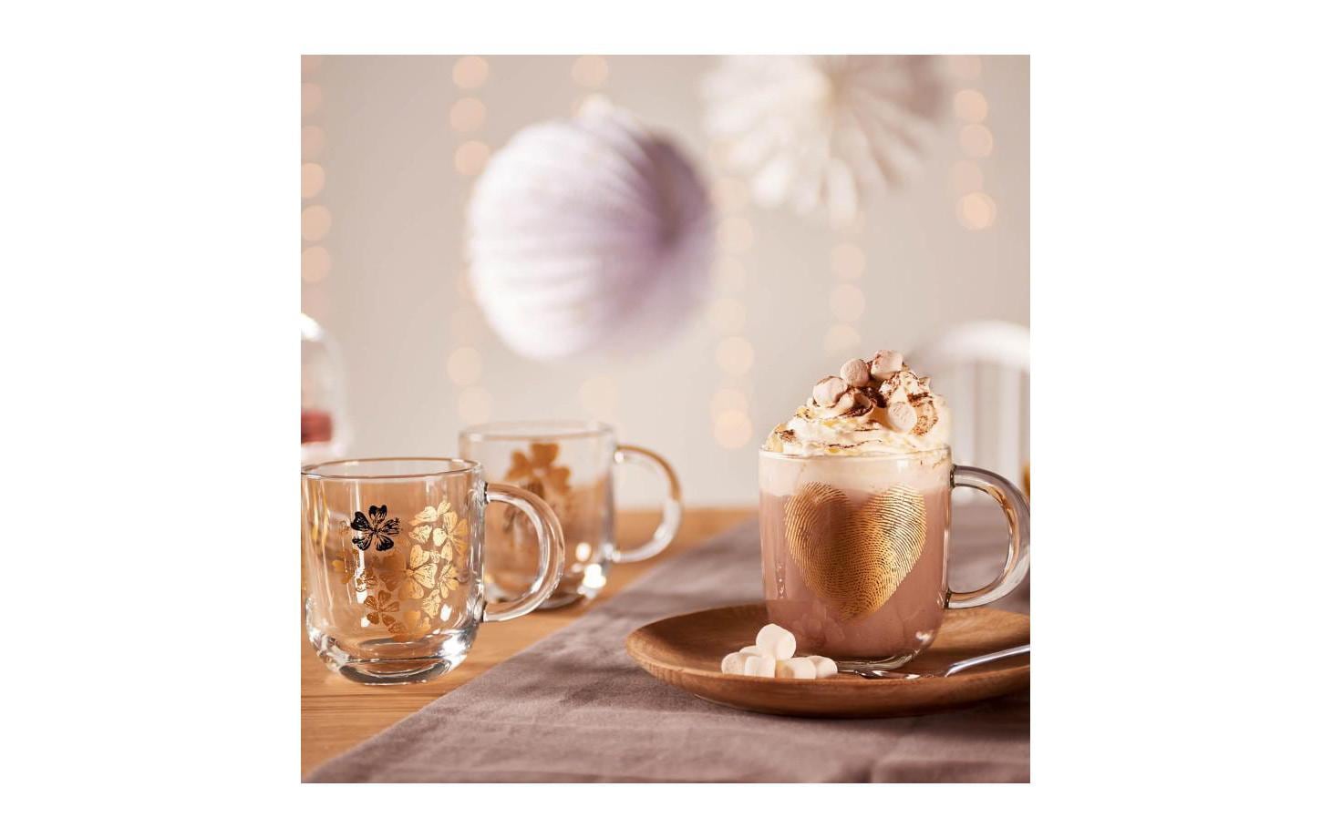 LEONARDO Kaffeetasse Emozione – 400 ml, Ø 8,7 cm, H 15,0 cm, Glas, spülmaschinenfest, mikrowellengeeignet