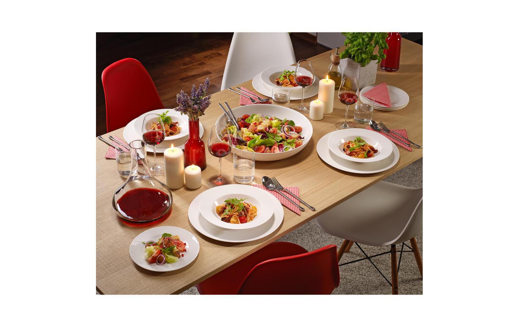 Villeroy & Boch For Me Speiseteller – Porzellan, weiss, Ø 27 cm, spülmaschinenfest, mikrowellenfest, 6 Stück