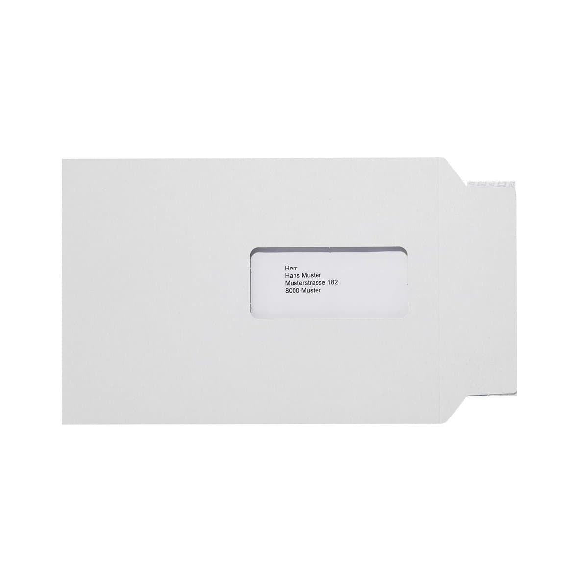 Brieger Couvert C5, mit Fenster, weiss, 350 g/m² – 1 Stk.