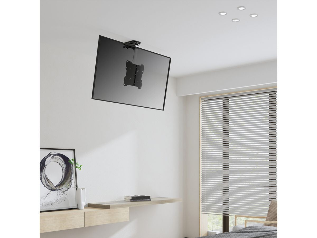 VALUE Deckenhalterung – Vollbeweglich – 17–37″ – VESA 75×75–200×200 – bis 20 kg, für 1 Display – 17.99.1186