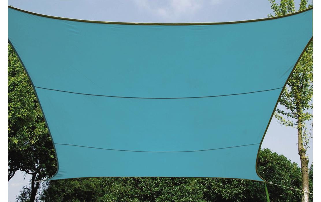 Perel Sonnensegel 500 × 500 cm – Blau, Polyester