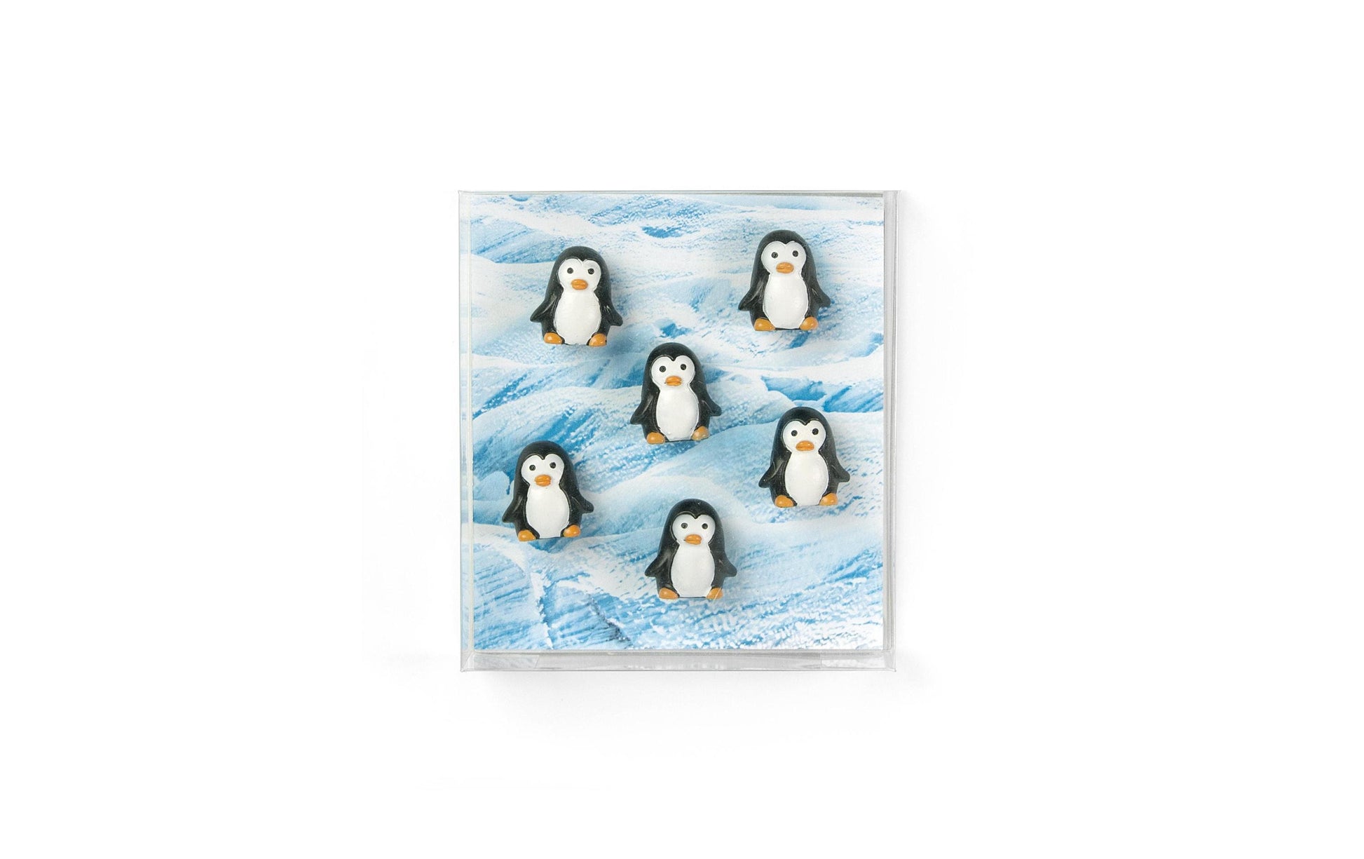 Trendform Magnet Pinguin FA4620 – 21 × 20 × 18 mm, Kunstharz, mehrfarbig, 6 Stück