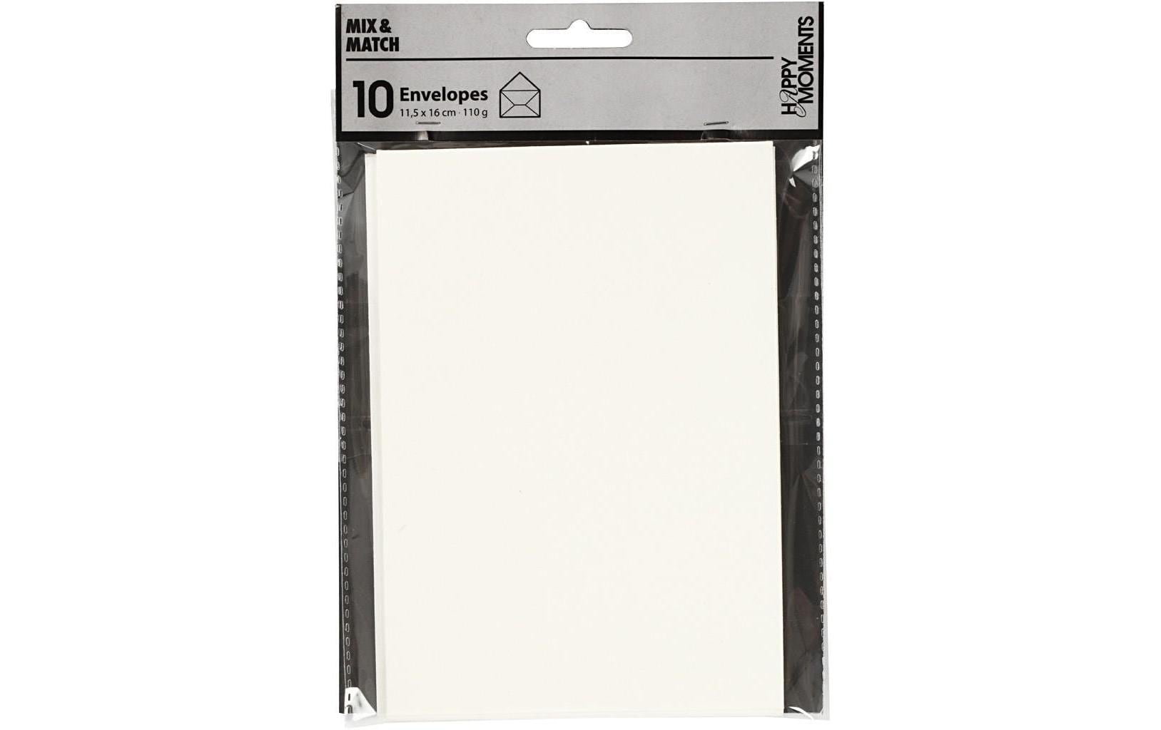 Creativ Company Couvert C6, Fenster rechts, creme, 110 g/m² – 10 Stk.