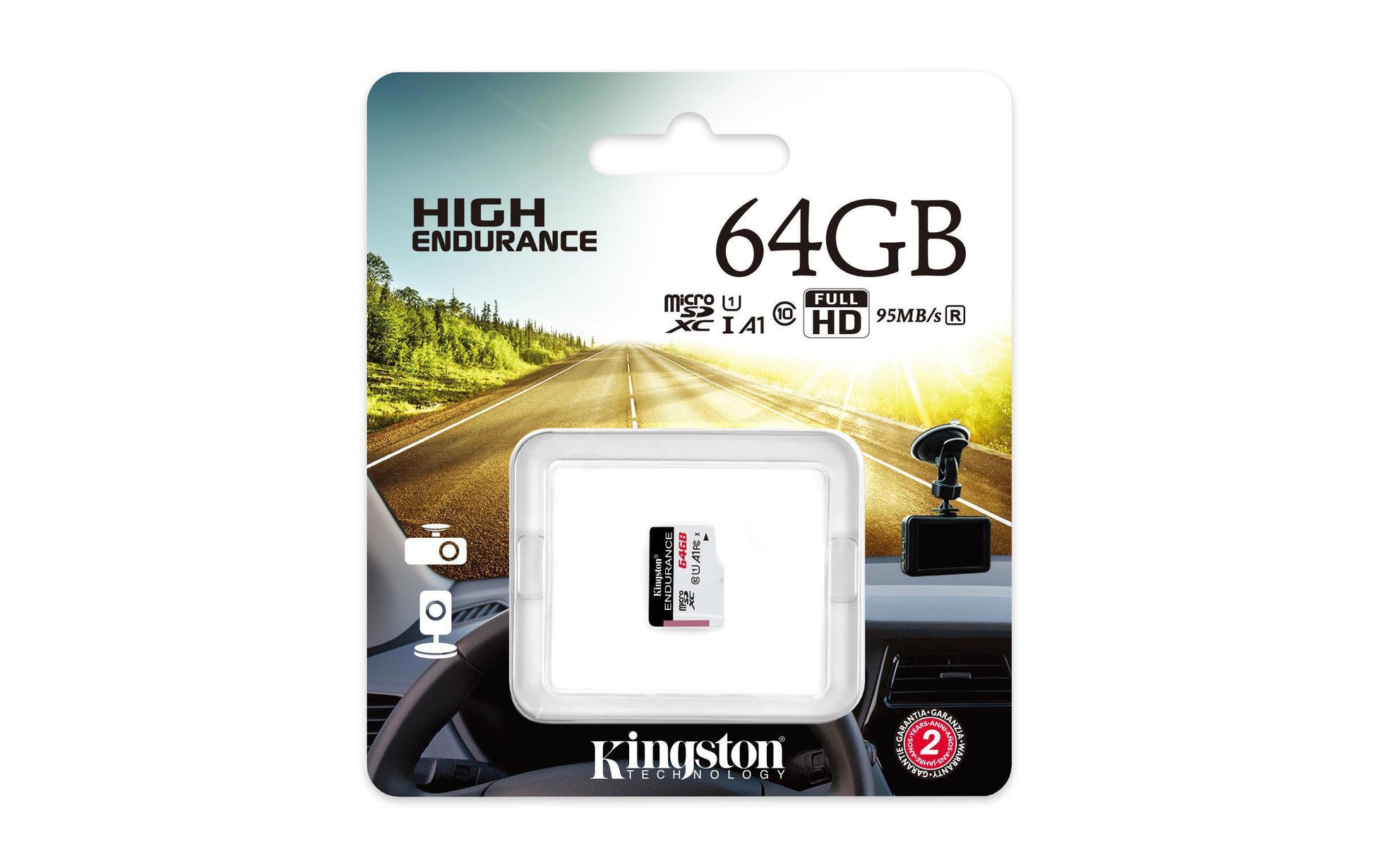 Kingston Technology Kingston Endurance microSDXC Speichergerät – 64 GB, UHS-I, Klasse 10, A1, 95/30 MB/s, ohne Adapter