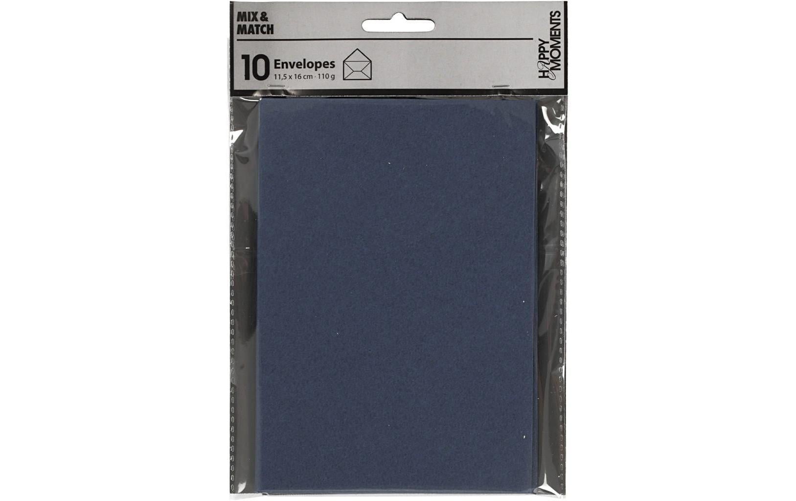 Creativ Company Couvert C6, ohne Fenster, dunkelblau, 110 g/m² – 10 Stk.