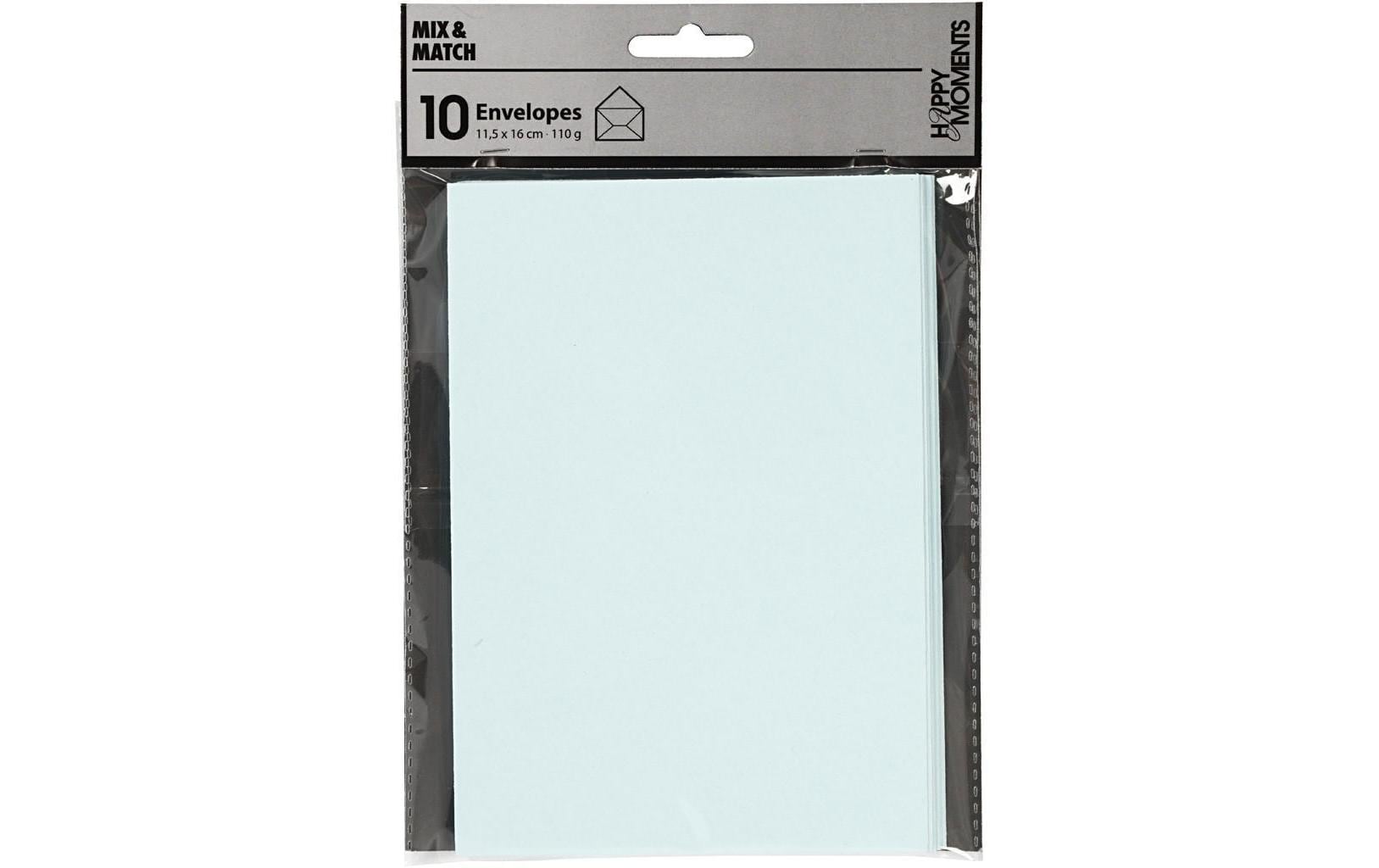 Creativ Company Couvert C6, ohne Fenster, hellblau, 110 g/m² – 10 Stk.