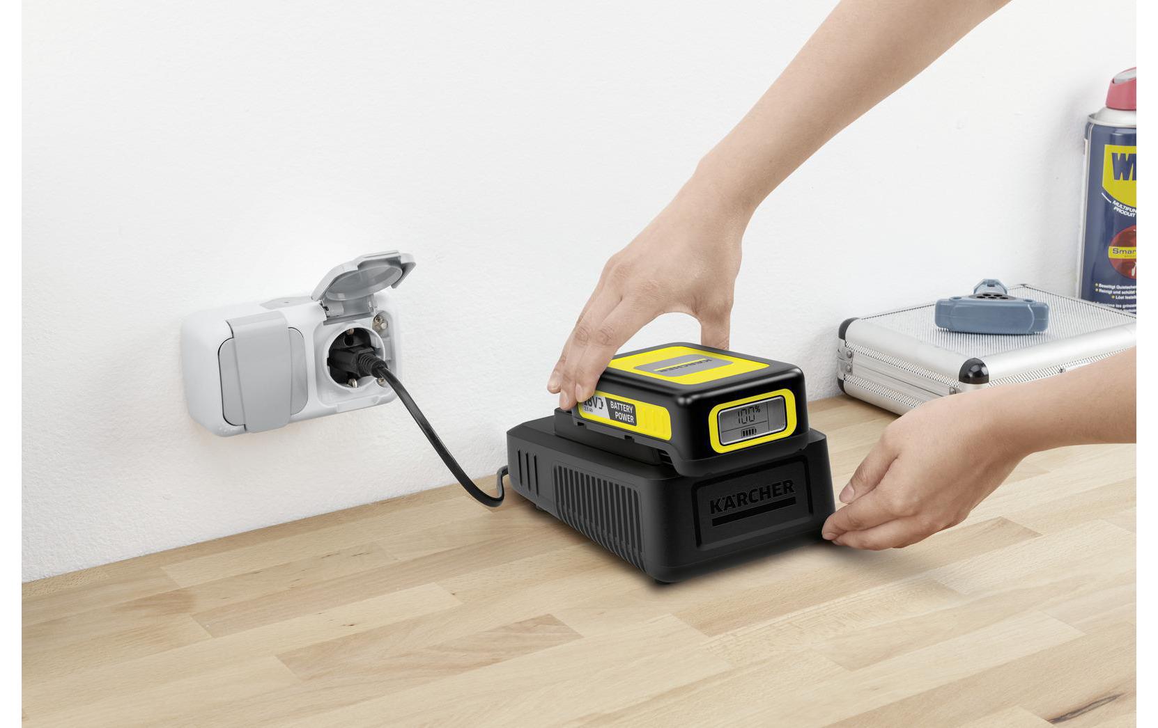 Kärcher Ladegerät 18 V – für Kärcher 18 V Battery Power (2,5 Ah, 5,0 Ah)