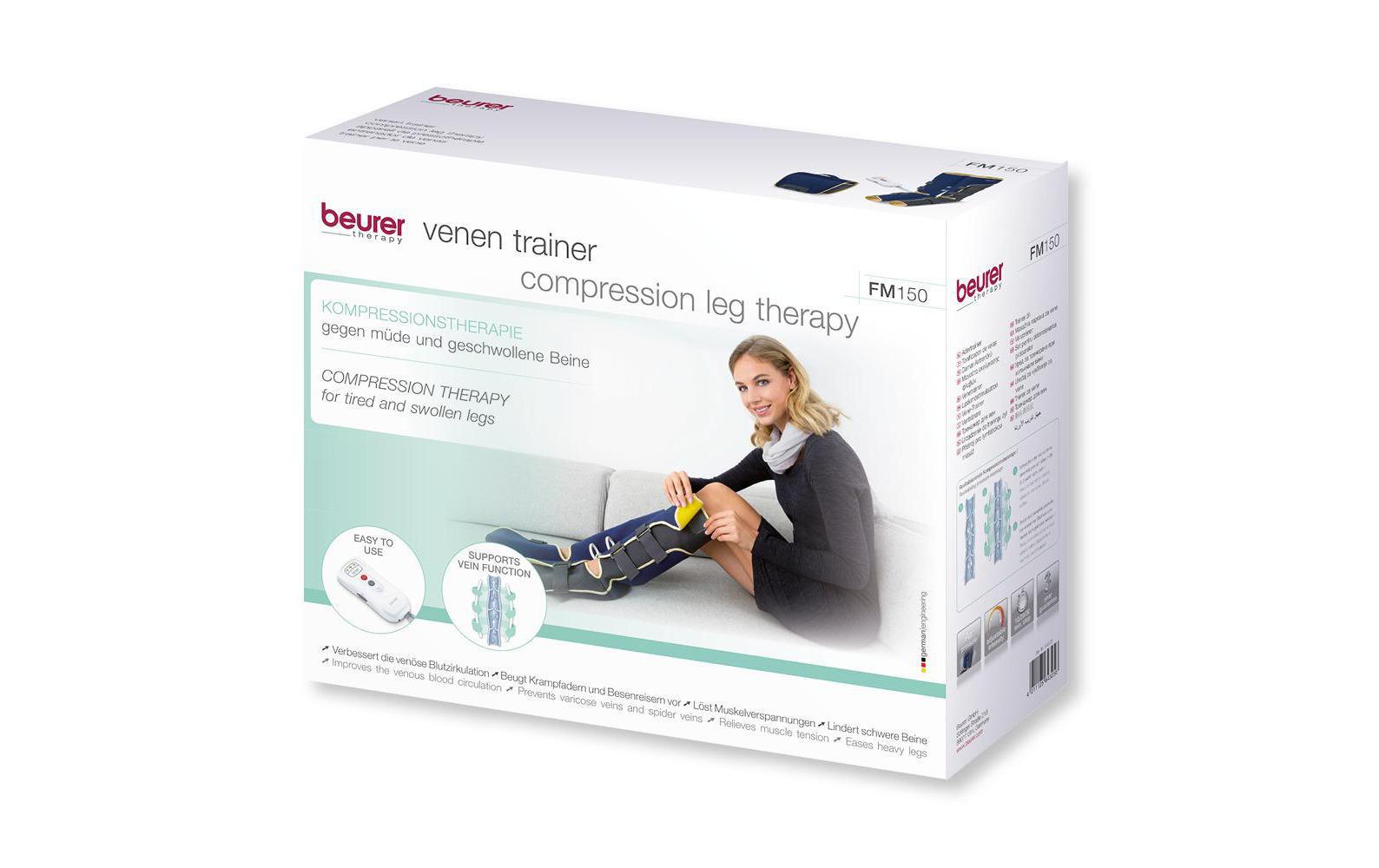 Beurer Massagegerät Venen Trainer FM 150 – Kompressionsmassage – Batterie-/Netzbetrieb
