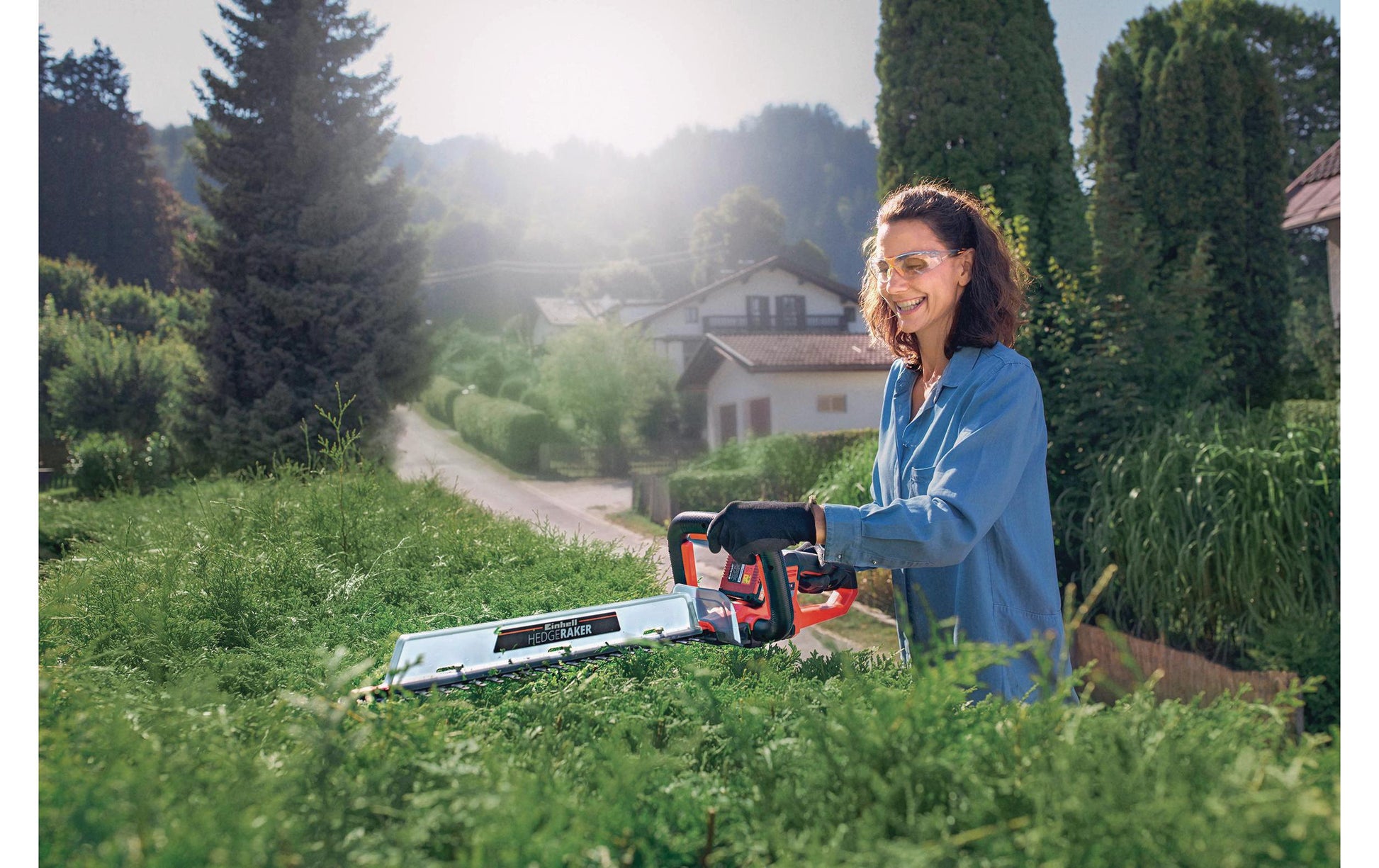 Einhell Arcurra Akku-Heckenschere – Schnittlänge 550 mm – Schwertlänge 620 mm – Solo – Power X-Change