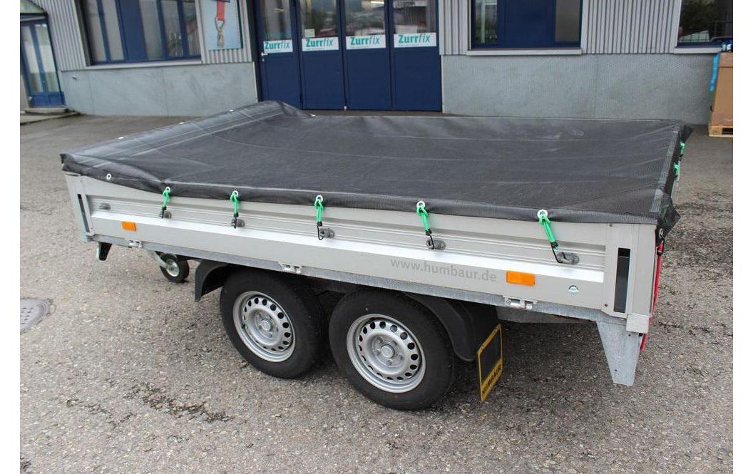 Zurrfix Luftdurchlässige Abdeckplane – 2,5 m × 2,5 m, 400 g/m², Schwarz