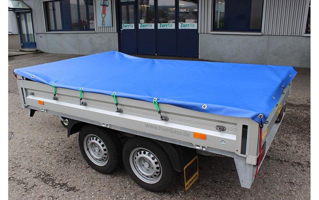 Zurrfix Abdeckplane – 2,5 m × 2,5 m, 650 g/m², Blau, Wasserfest